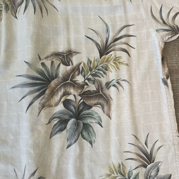 Mens 100% Silk Hawaiian Floral Button Short Sleeve Shirt 2XL Joseph & Feiss - Picture 7 of 7